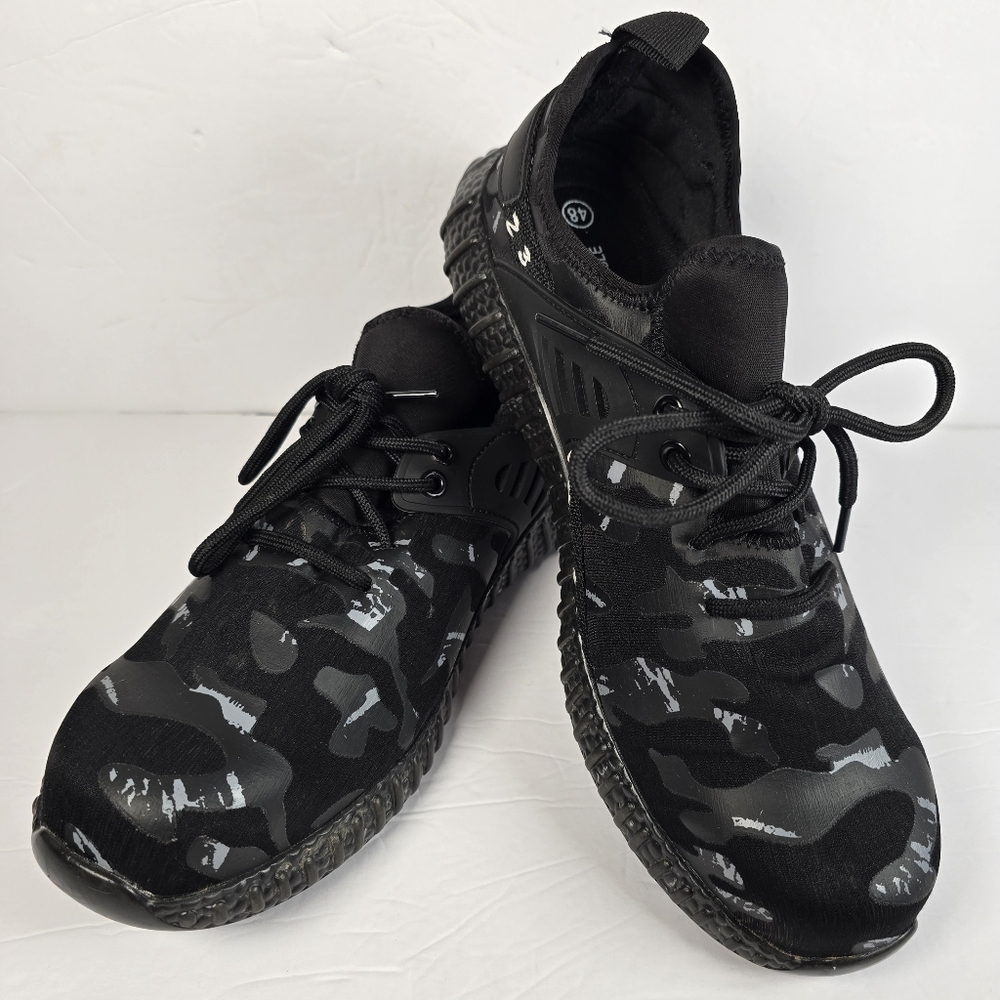 NWOT Indestructible Men's Camo X Black SteelToe SafetySneakers Size EU48 US14/15